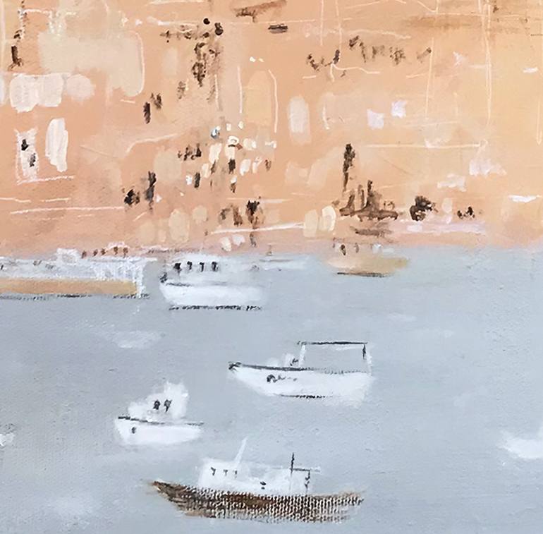 Original Abstract Architecture Painting by Seren Unsal
