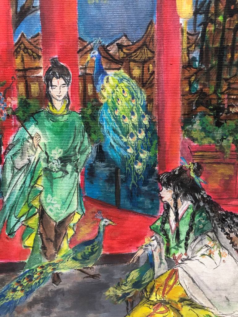 Original Realism People Painting by Riana Agustin