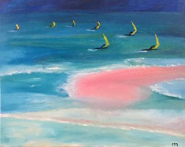 Print of Figurative Beach Paintings by Maria Lo