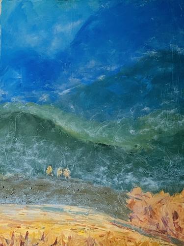 Original Abstract Expressionism Landscape Painting by Meghan Beverly
