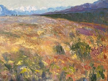 Original Expressionism Landscape Painting by Meghan Beverly