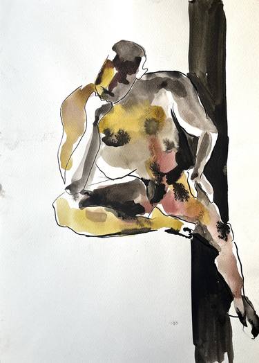 Original Expressionism Nude Paintings by Devochkina Oksana
