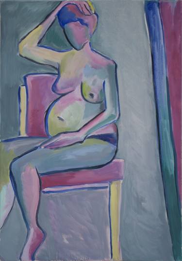 Original Figurative Nude Paintings by Devochkina Oksana