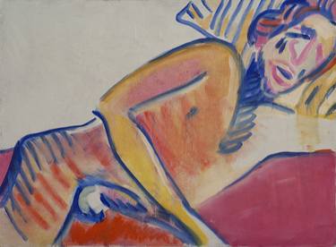 Print of Expressionism Nude Paintings by Devochkina Oksana