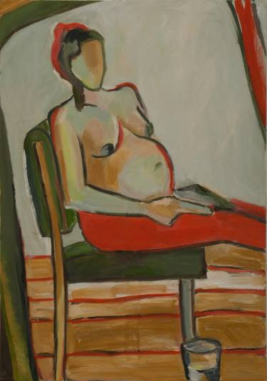 Original Expressionism Nude Paintings by Devochkina Oksana