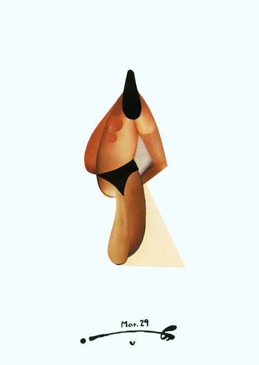 Print of Nude Collage by Juliano Wasem