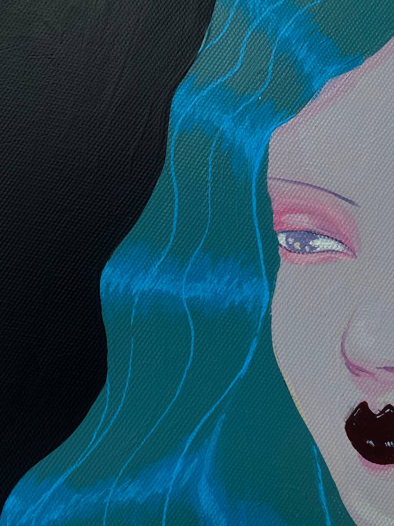 Original Symbolism People Painting by Trophy Tropic