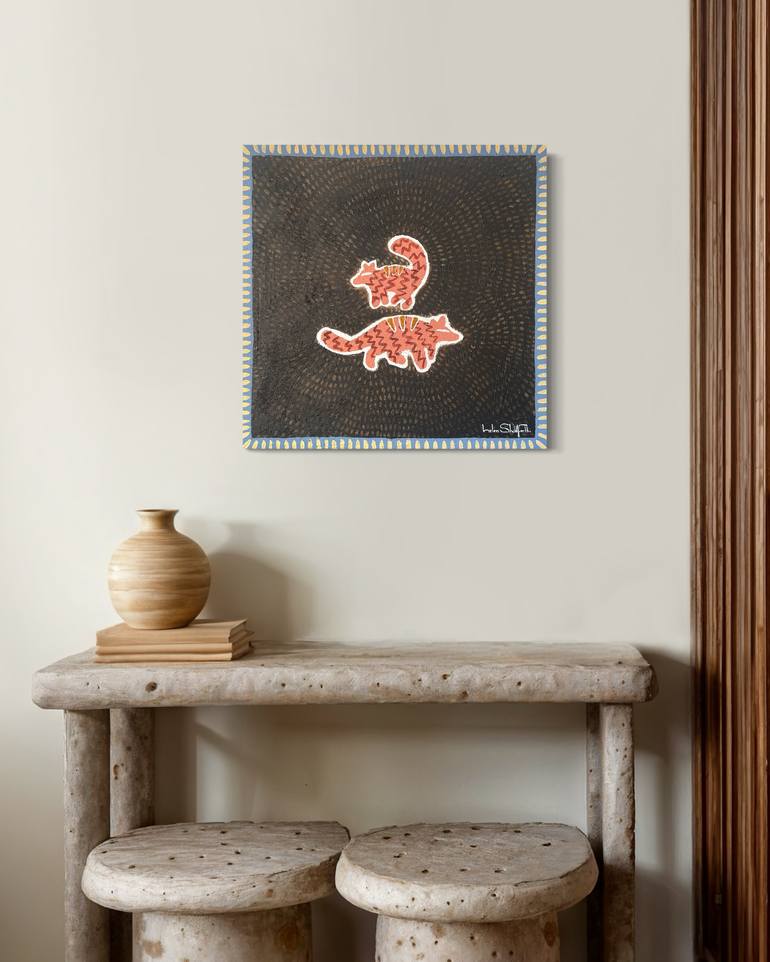 Original Abstract Animal Painting by Helen Shadforth