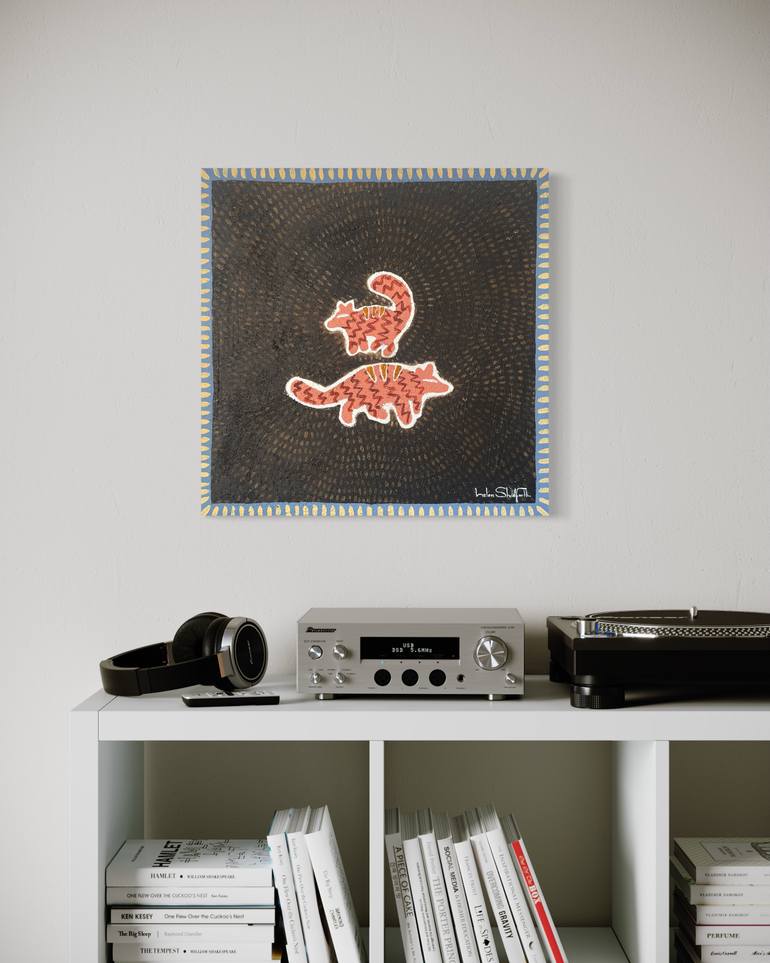 Original Abstract Animal Painting by Helen Shadforth