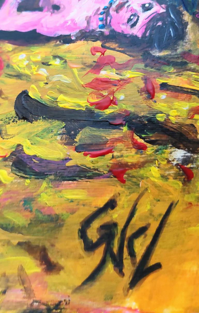 Original Abstract Nude Painting by Giorgos Nicolaou