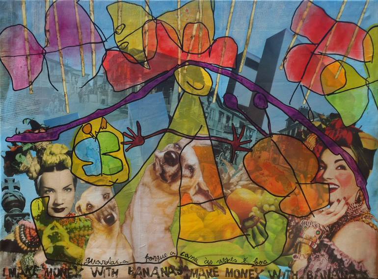 Original Figurative Pop Culture/Celebrity Mixed Media by Alvarenga Marques