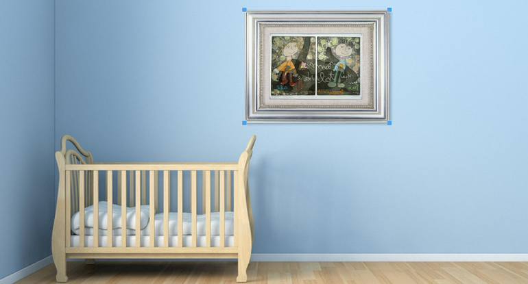 Original Expressionism Children Printmaking by Alvarenga Marques