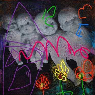 Print of Children Mixed Media by Alvarenga Marques