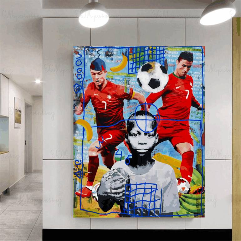 Original Figurative Pop Culture/Celebrity Mixed Media by Alvarenga Marques