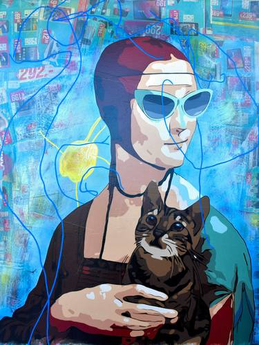 Print of Figurative Cats Paintings by Alvarenga Marques
