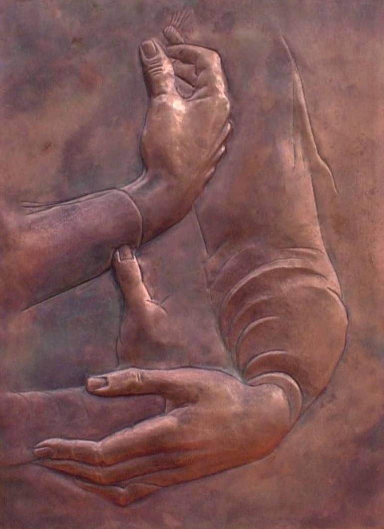 Original Body Sculpture by Gyula Friewald