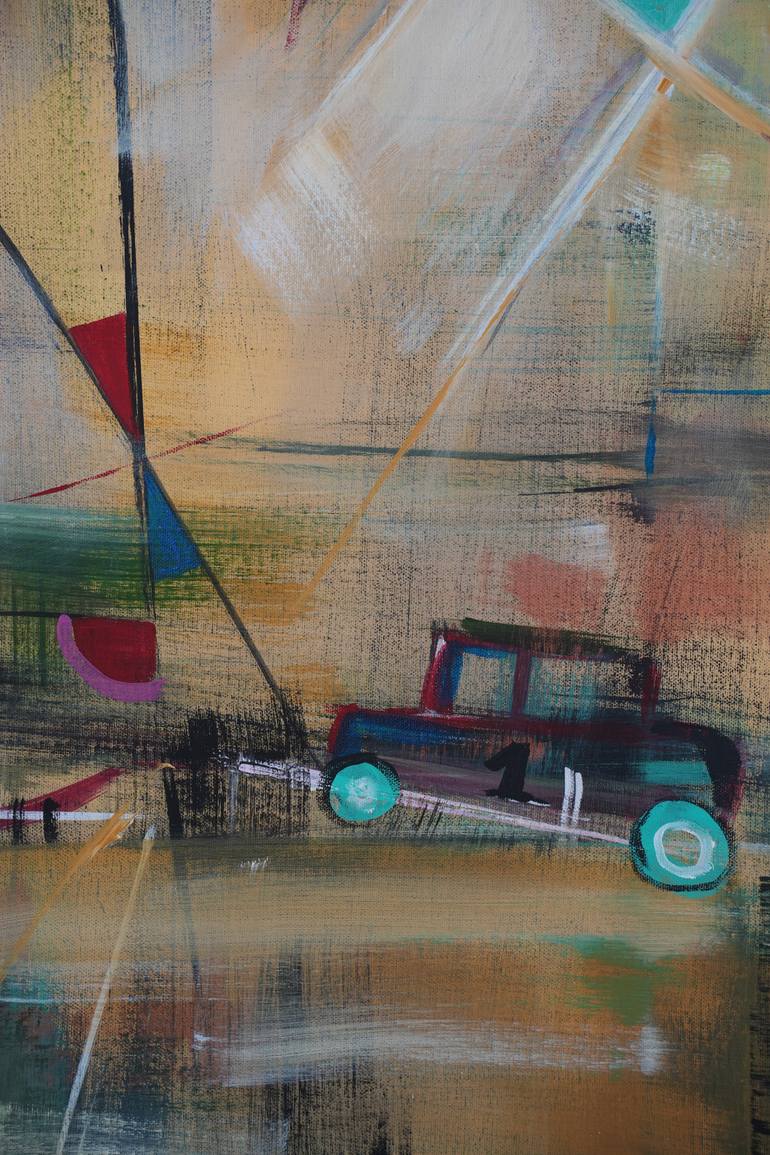 Original Abstract Expressionism Abstract Painting by Floarea Ciolacu