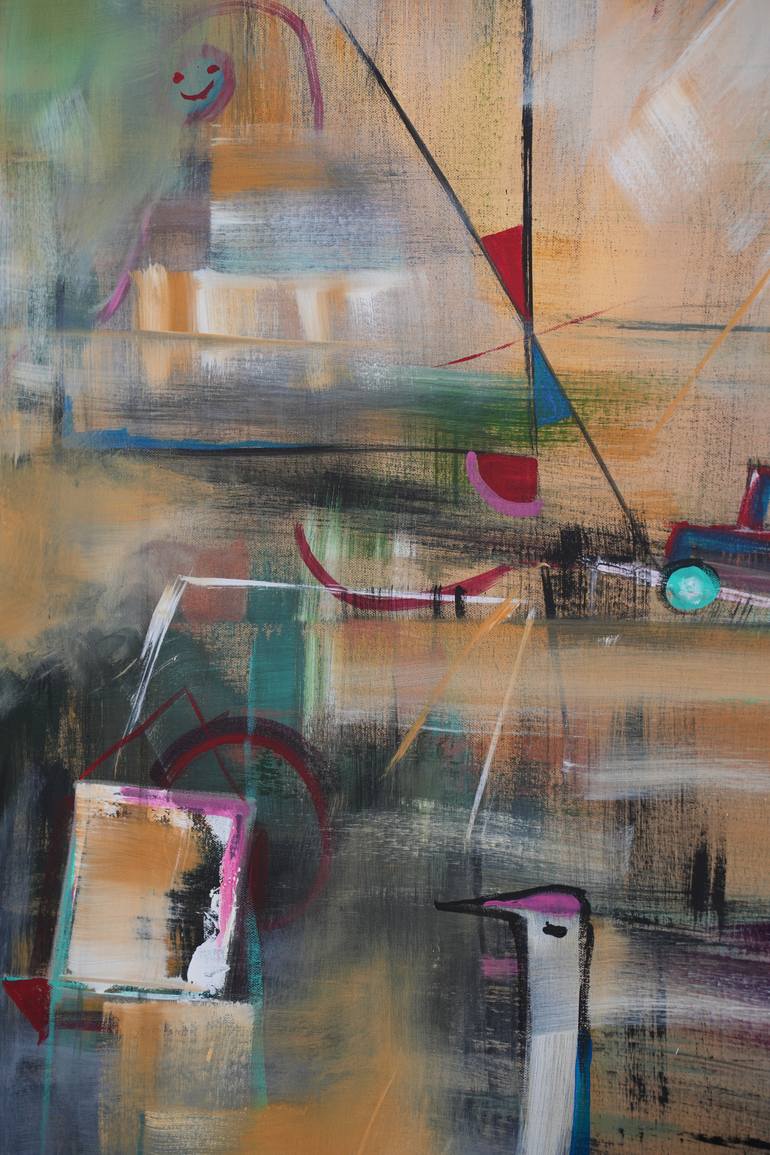 Original Abstract Expressionism Abstract Painting by Floarea Ciolacu