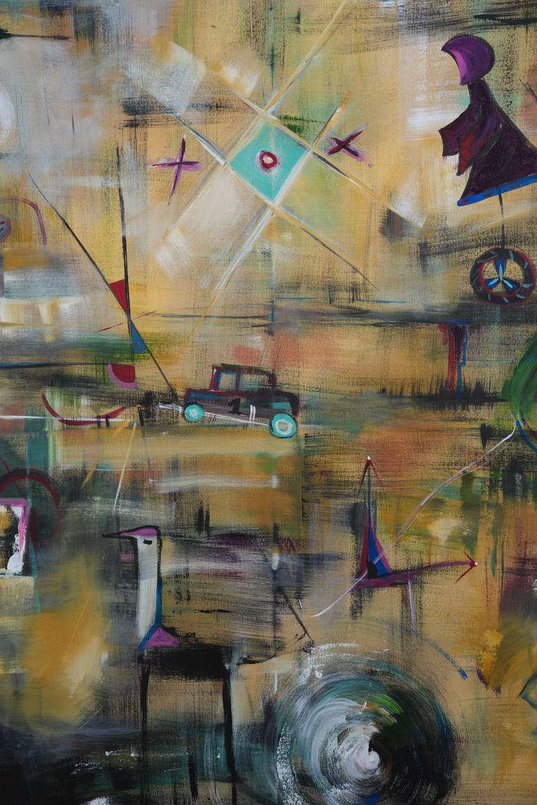 Original Abstract Expressionism Abstract Painting by Floarea Ciolacu