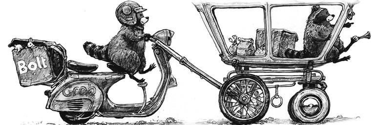 Original Illustration Cartoon Drawing by Marat Abishev