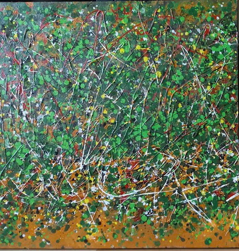 Original Abstract Nature Painting by Van Huynh