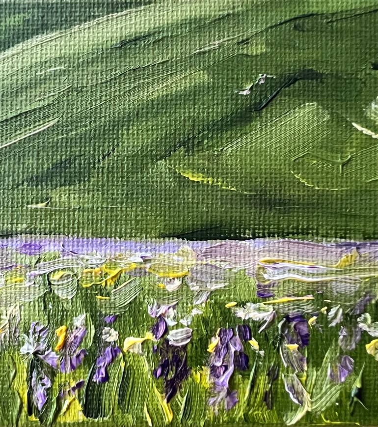 Original Minimalism Landscape Painting by Kateryna Rozhko