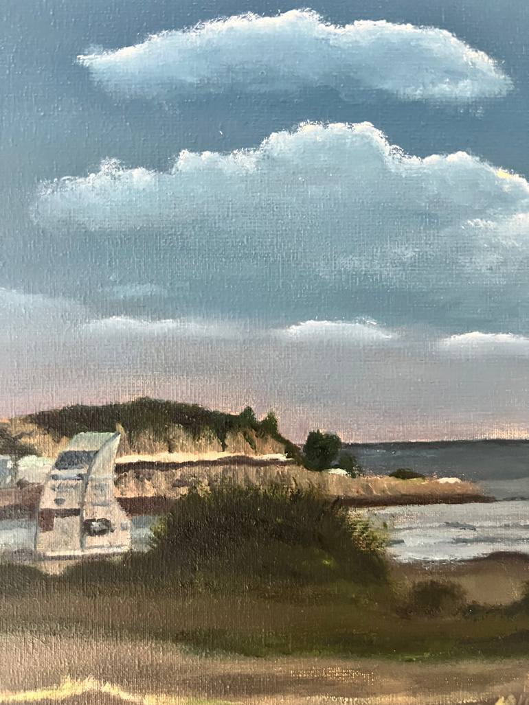 Original Minimalism Landscape Painting by Kateryna Rozhko