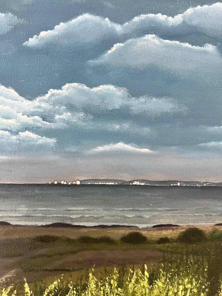 Original Minimalism Landscape Painting by Kateryna Rozhko