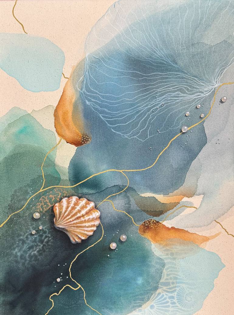 Abstract Ink Shell Artist Shell Drawings By Famous Artists