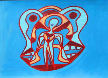 Original Abstract Expressionism Abstract Painting by Claudio Arezzo Di Trifiletti