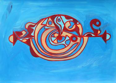 Original Abstract Expressionism Abstract Painting by Claudio Arezzo Di Trifiletti