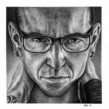 Original Black & White People Printmaking by Eva Flammann