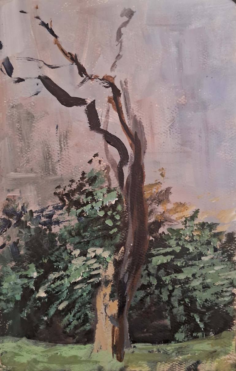 Tree of Lodhi Garden Painting by Twinkle Saini | Saatchi Art India