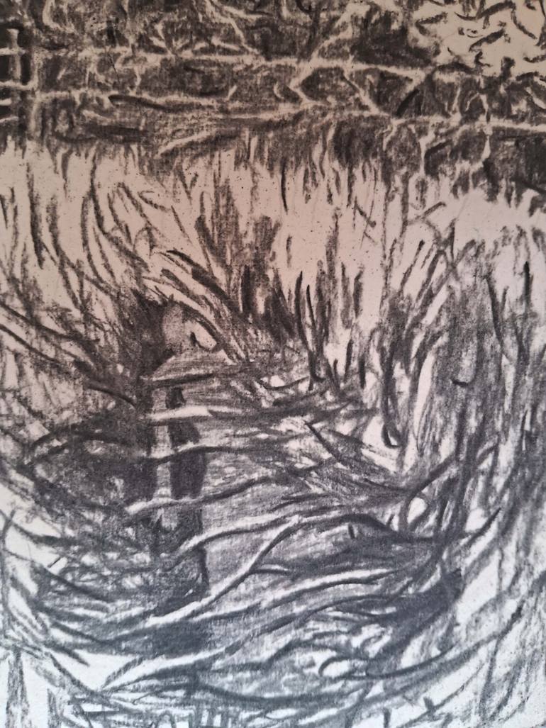 Original Abstract Expressionism Abstract Drawing by Twinkle Saini