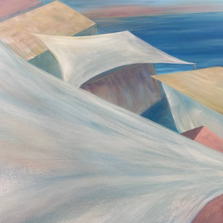 Original Abstract Seascape Painting by Katerina Kazkarty