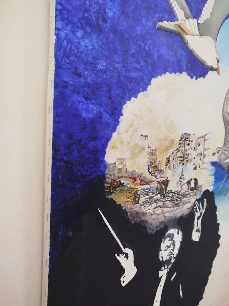 Original Surrealism Nature Painting by Nicola Sacco