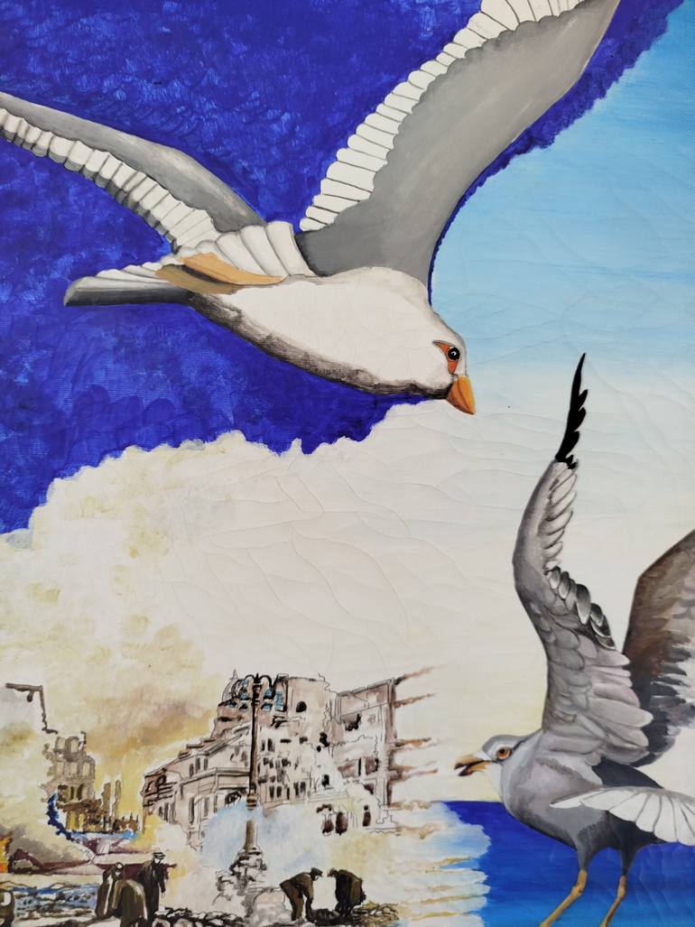 Original Surrealism Nature Painting by Nicola Sacco