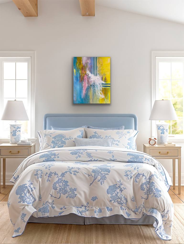 Original Abstract Expressionism Abstract Painting by Le Bohemianmuse