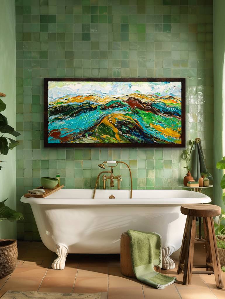 Original Contemporary Abstract Painting by Melanie M Brannan