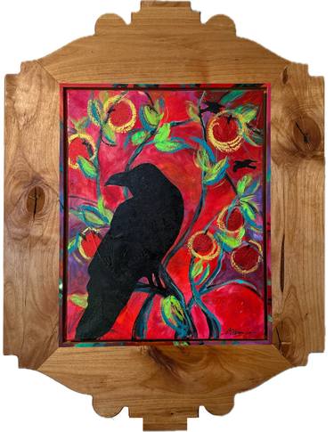 Original Folk Animal Mixed Media by Melanie M Brannan