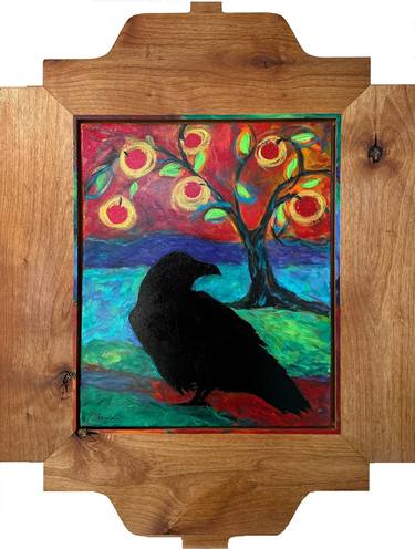 Original Folk Animal Mixed Media by Melanie M Brannan