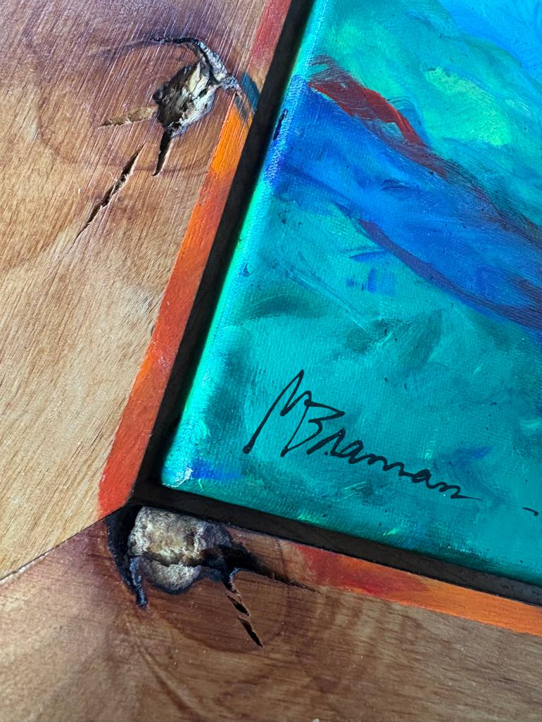 Original Folk Animal Mixed Media by Melanie M Brannan