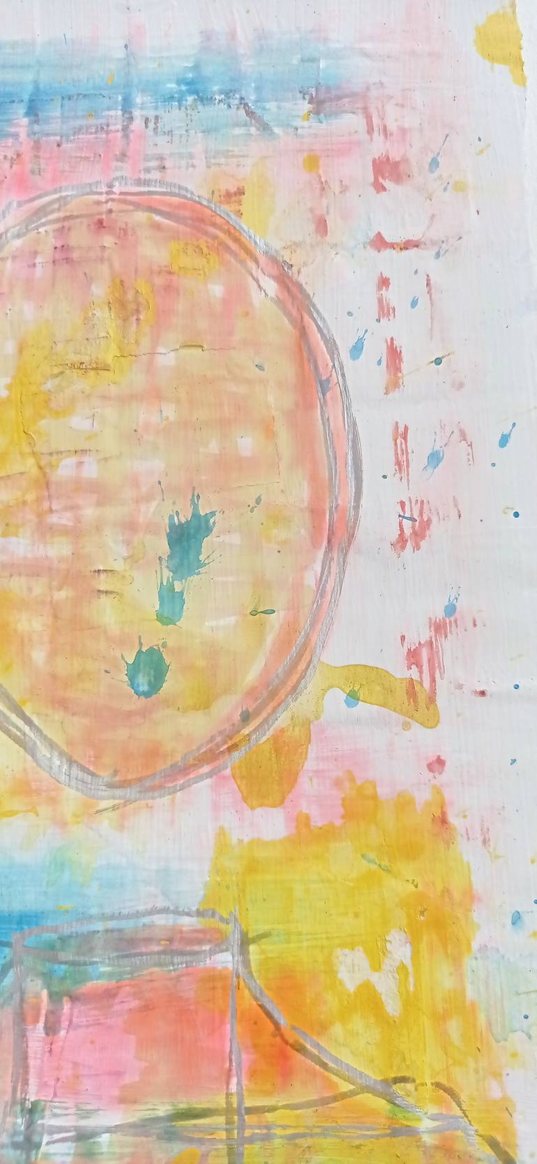 Original Street Art Abstract Drawing by Natalia E Woytasik