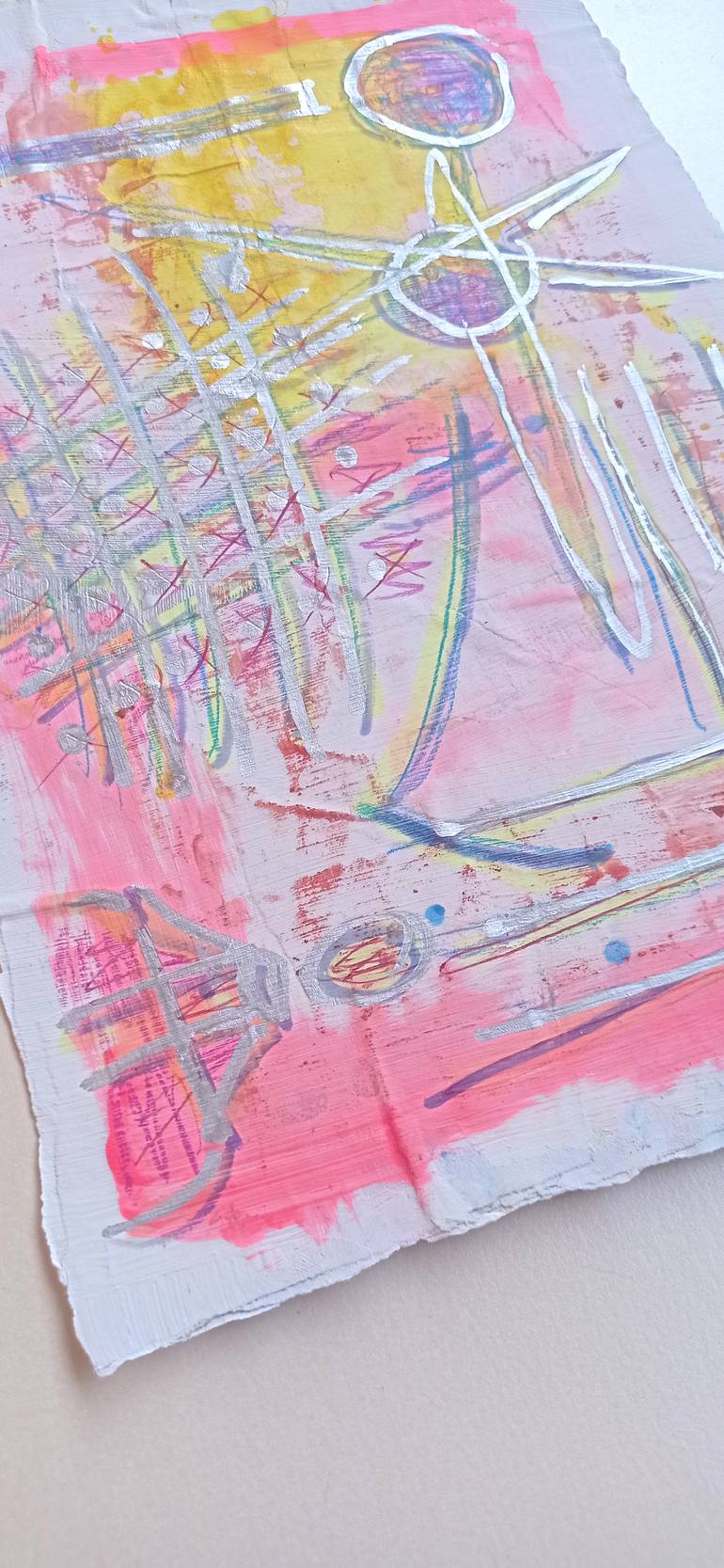 Original Abstract Graffiti Drawing by Natalia E Woytasik