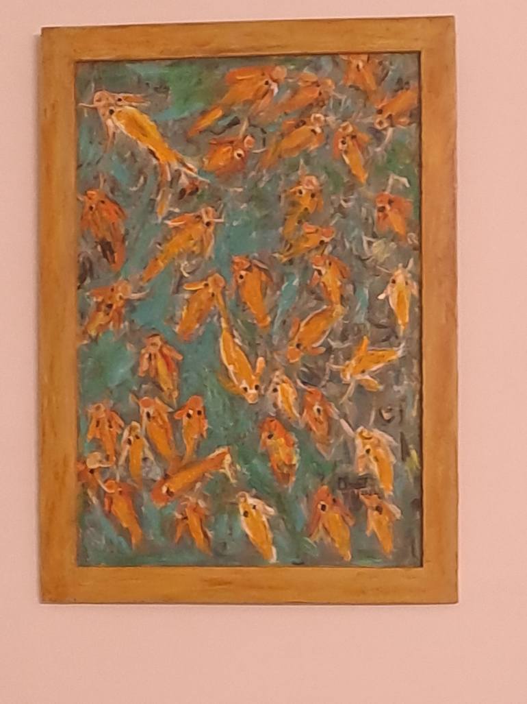 Original Impressionism Abstract Painting by Maria Joseph