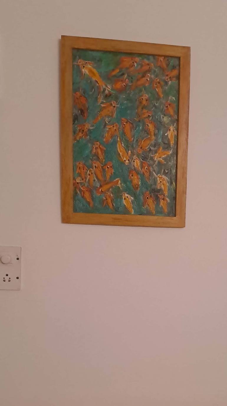 Original Impressionism Abstract Painting by Maria Joseph