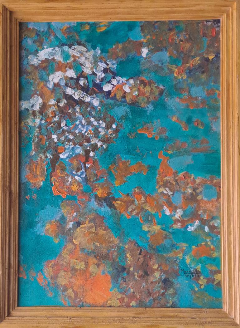 Original Abstract Painting by Maria Joseph | Abstract Expressionism Art on Canvas | Sun Settlements
