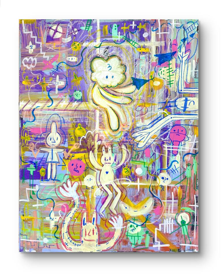 Original Contemporary Abstract Painting by Stone Lee
