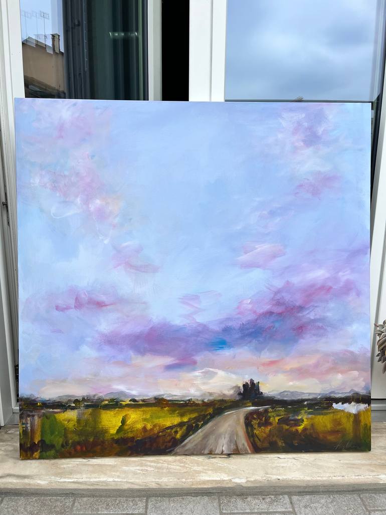 Original Impressionism Landscape Painting by Loredana Proshka