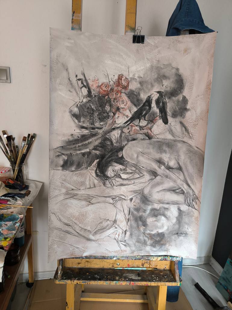 Original Contemporary Fantasy Drawing by Soner Goksay